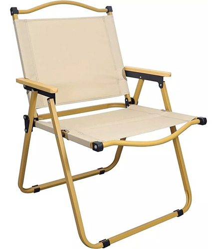 Silla Plegable Camping Playa Picnic Pesca Color Beige