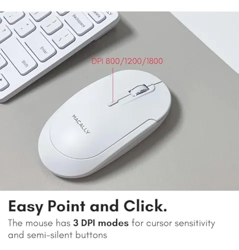Macally Combo De Teclado Y Mouse Inalámbricos