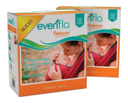 Rebozo De Bebe Evenflo 95% Algodon Varias Posiciones Videos 