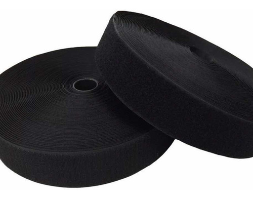 Imagen 1 de 1 de Elástico Negro 10 Cm De Ancho Rollo De 25 Metros