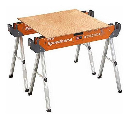 Portamate Speedhorse Sawhorse Juego 2 Soporte Mesa