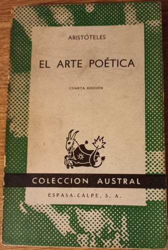 El Arte Poética - Aristóteles - Colección Austral