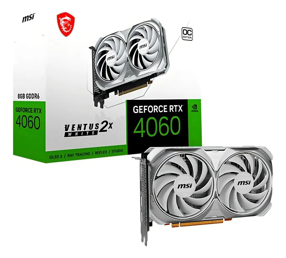 Foto do produto: Placa De Vídeo Msi Rtx 4060 Ventus 2x White Oc 8gb Gddr6