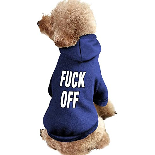 Fuck-off Pet Sudaderas Con Capucha Ropa Cálida Con Sombrero