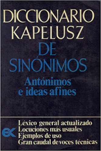 Sinonimos Antonimos- Ideas Afines Diccionario Kapeluz Envios