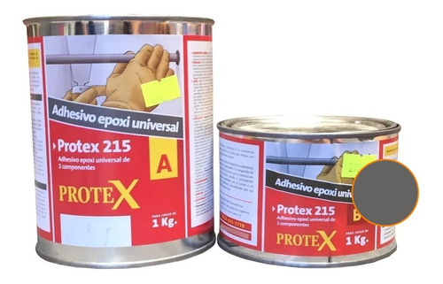 Protex 215 1kg Adhesivo Epoxi Universal Rápida Aplicación