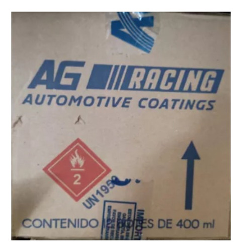  Agracing Turbo Caja 12pza, Negro, Rojo, Blanco, Azul Oscuro