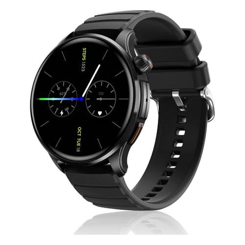 Zyvicxfj Reloj Inteligente Negro Para Hombres - 1.43-inch Ro