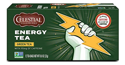 Té Verde Celestial Seasonings Energy Green Tea, Contiene Caf