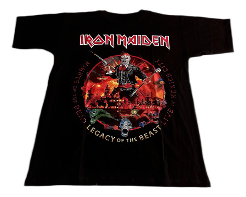 Iron Maiden Legacy Of The Beast Mexico Polera Talla L