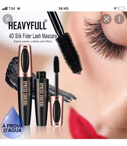 Máscara para cílios Macfee 4D a prova d'água cor preto