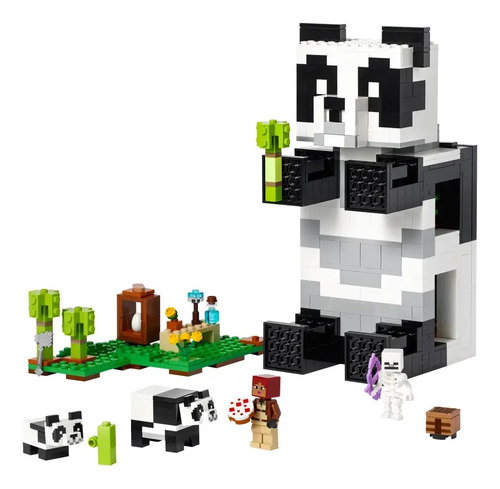 Bloques Lego Minecraft El Refugio Panda 553 Pcs Para Niños