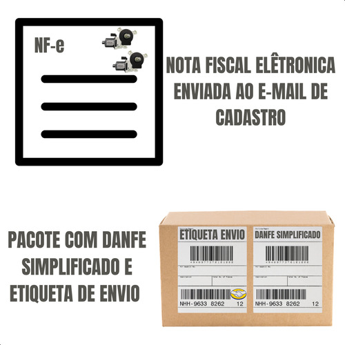 Kit 2 Motores Vidro Bosch Le Vw Gol G5 G6 G7 G8 2008 A 2023