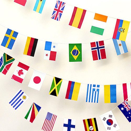 14* 21 Cm 32 Banderas De Países Banner Decoración De Oficina