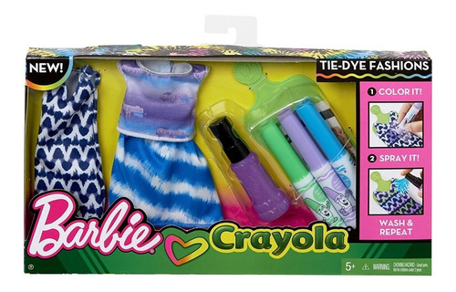Barbie Crayola Modas En Creación Mattel Fpw14