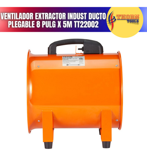Ventilador Extractor Indust. C/ Ducto Plegable 8 PuLG X 5m