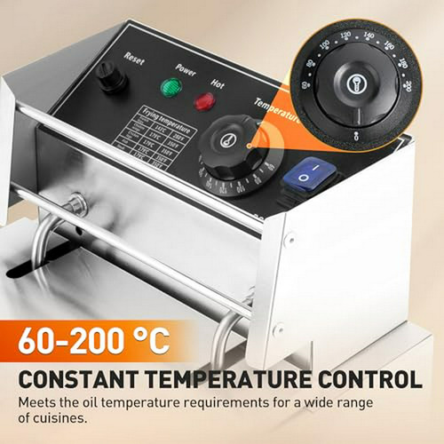 Freidora Eléctrica Rengue 10l Con Control De Temperatura 110