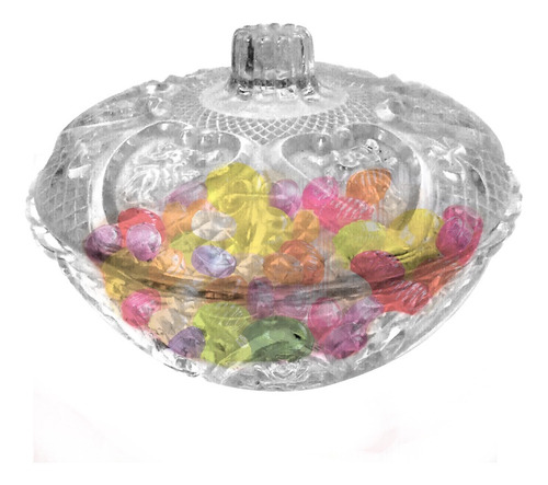Imagen 4 de 10 de Souvenir Bombonera Caramelera Vidrio 13 Cm Apta Velas