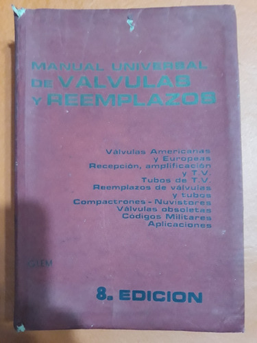 Manual Universal De Válvulas Y Reemplazos - 8a Edición