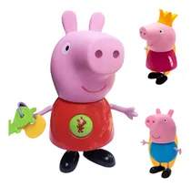 Comprar Kit Com 3 Bonecos Peppa Pig + George E Peppa Princesa Elka
