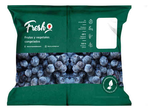 Arandanos Congelados Natural Fresh Iqf Sin Tacc Bolsa 1kg