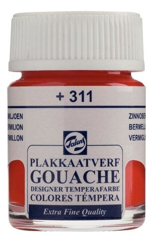 Tinta Guache Extra Fine Talens Rojo Vermellon - 311