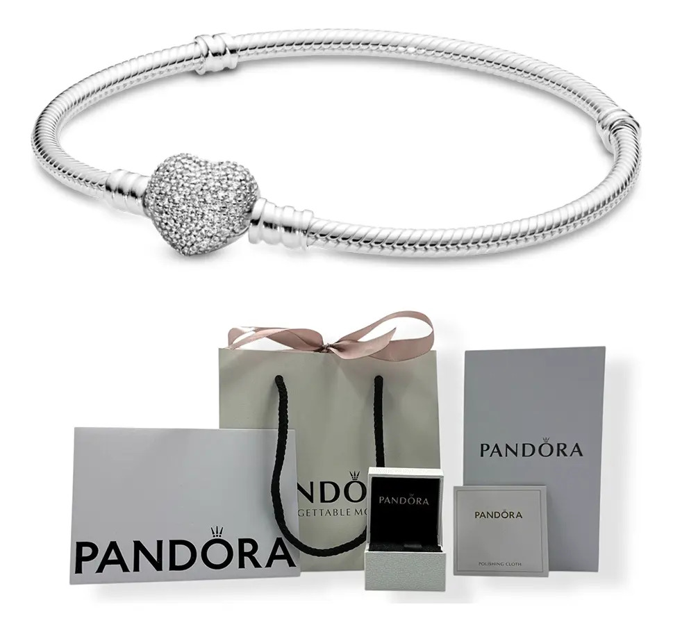 Pulsera Pandora Moments 590727cz Plata 17 Cm Mujer Color Plateado Diámetro 18 Cm