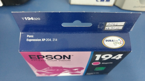 Cartucho Original Epson 194 Magenta T194320 3ml Novo Lacrado