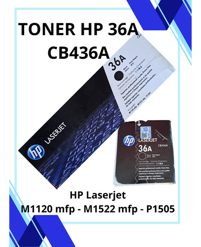 Toner Hp 36a  Cb436a