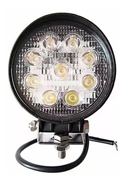 Faro Auxiliar Proyector 9 Led 27w 4x4 Cuatri Moto Univ Full