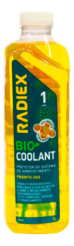 Aditivo Para Radiador Bio Coolant Pronto Uso Amarelo 1 Litro