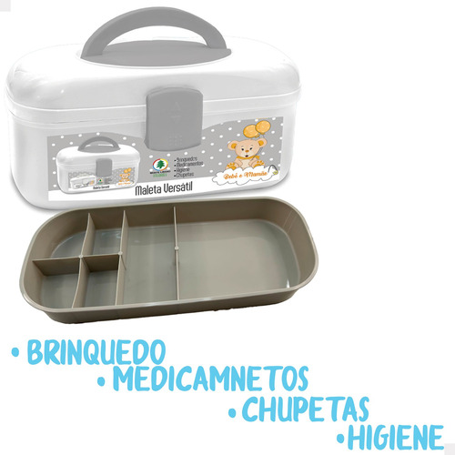 Maleta Versátil Com Divisórias Branco - Monte Líbano
