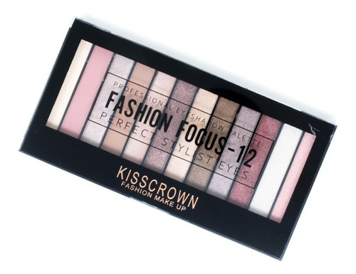 Sombra Fashion Focus 12 Colores Kisscrown Maquillaje De Lujo