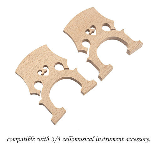 2pc Puente Violonchelo 3/4 4/4 Madera Arce Puente Contrabajo