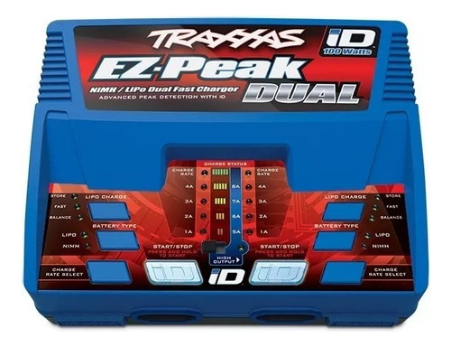 Cargador Traxxas Ez-peak Dual 100 Watts 8 Amp Con Id Battery