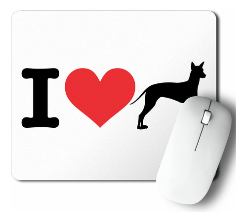 Mouse Pad I Love My Perro Peruano (d1001 Boleto.store)