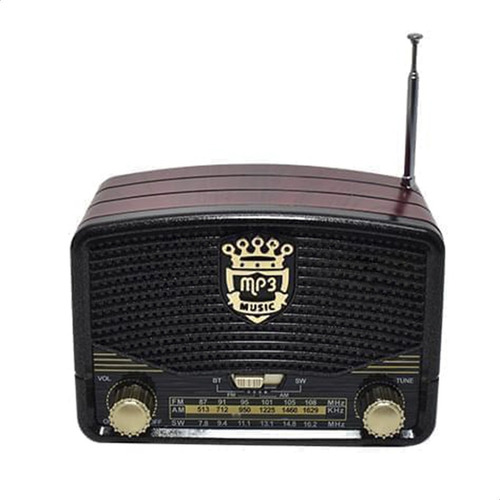 Radio Parlante Bluetooth Retro Vintage Batería Recargable 5v