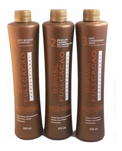 Kit Alisado D`brasil Full Cacao 500ml - Lavado Inmediato