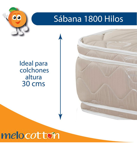 Imagen 4 de 7 de Sábana King Size 1800 Hilos, Microfibra Grabada Ultra Suave