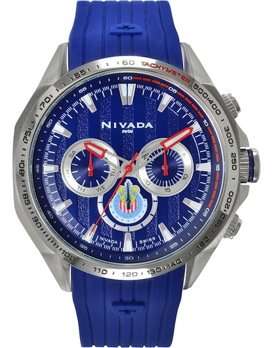 Reloj Pulsera  Nivada Swiss Np17311gdl Del Dial Azul