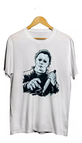 Polo Halloween Myers Horror Terror Diseño Algodón