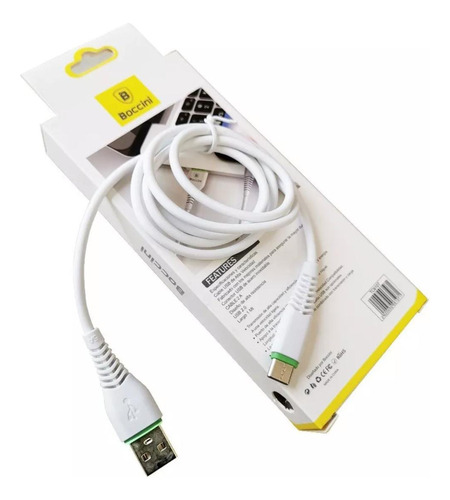 Cable Usb Tipo C 2metros Carga Rapida