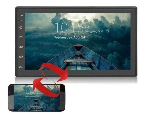 Imagen 5 de 10 de Estereo Doble Din Gps Android 8.1 Bluetooth 1+16g Multimedia