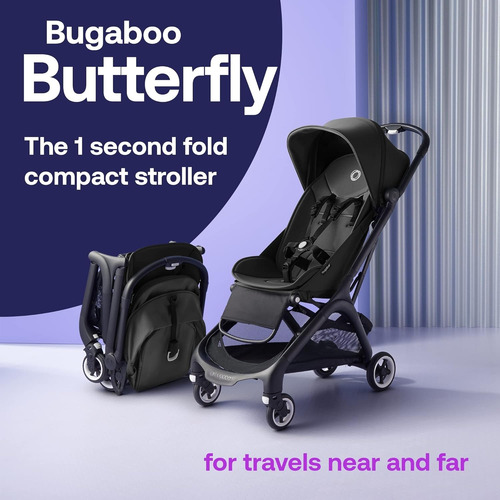 Cochecito Bugaboo Butterfly Light & Compact Negro Lisa