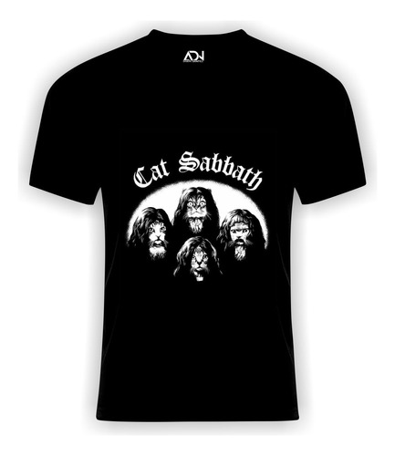 Remera Cat Sabbath Gatos Rock  Bandas Musica