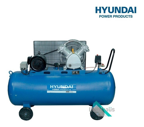 Compresor Hyundai 300lts 3hp 220v 250l/m / Induhaus