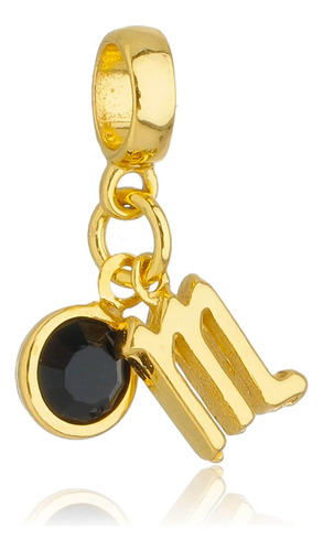 Pingente Berloque Signo Escorpião Banhado A Ouro 18k Premium