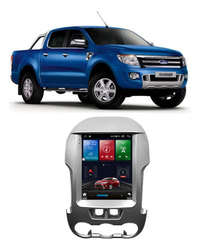 Multimídia Android Tesla Ford Ranger 2013 A 2016 2gb+32gb