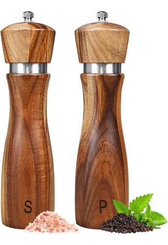 Juego De 2 Molinos De Sal Y Pimienta Para Regalos