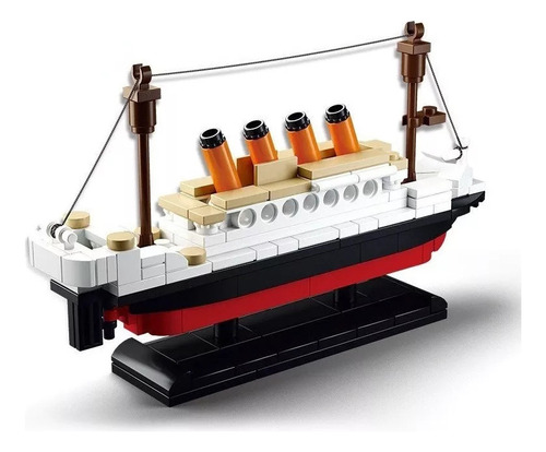 A Ladrillos Modelo De Barco Titanic 194